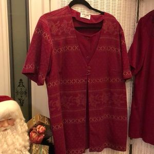 Alfred Dunner wine pantsuit set